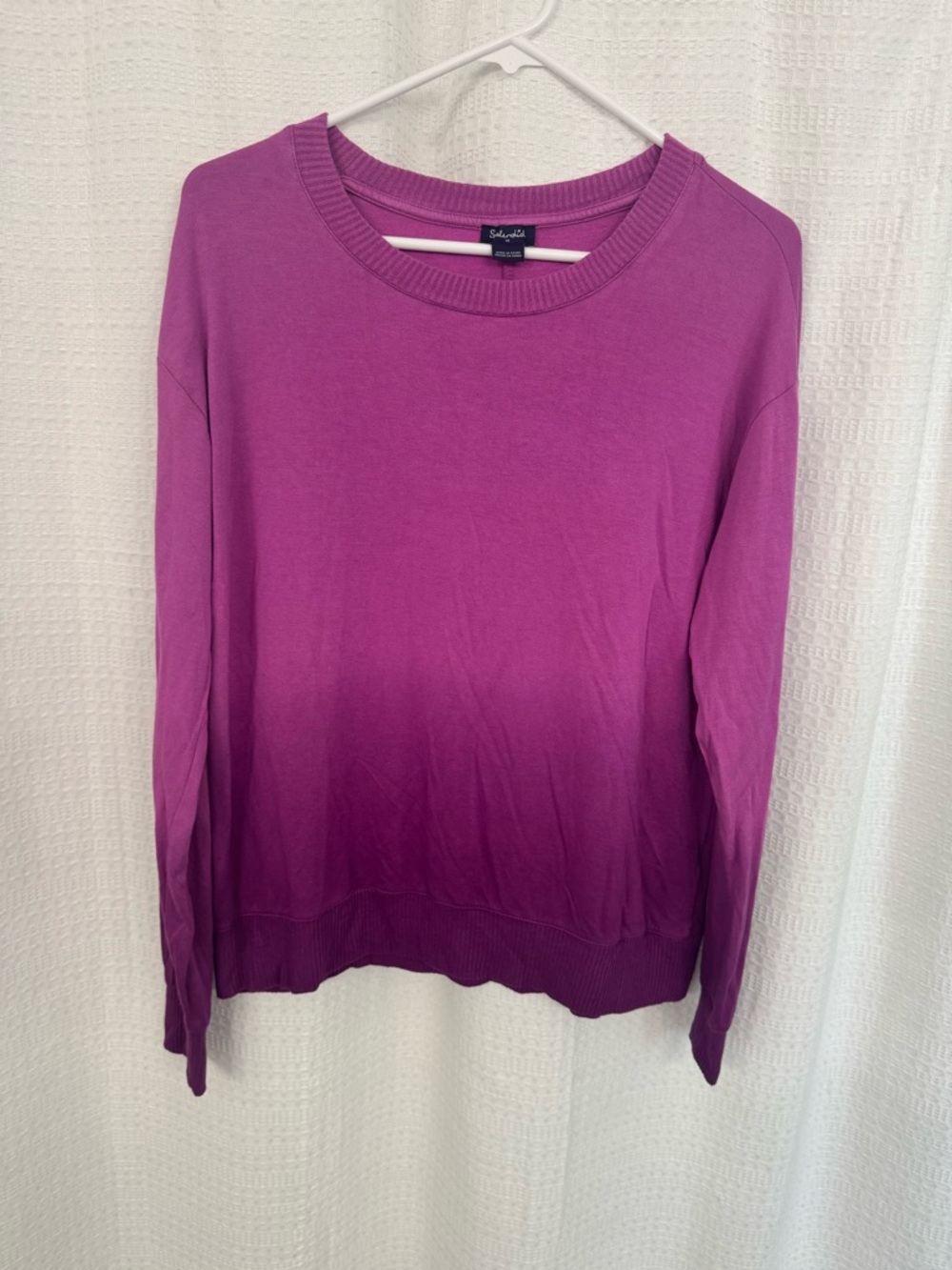 Splendid 2 tone purple Crewneck light sweater.